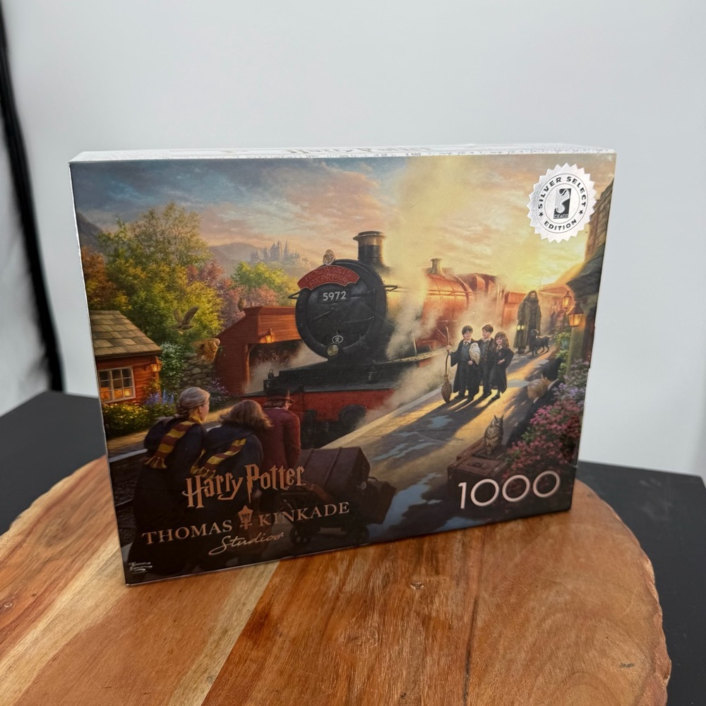 Thomas Kinkade Silver Select Harry Potter Hogwarts Express 1000 Puzzle New Ceaco